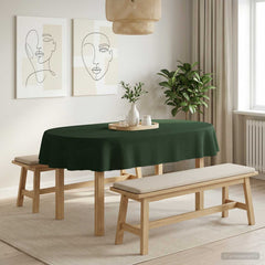 Table Cloth Rectangular 5 pcs Dark Green 130 x 220 cm
