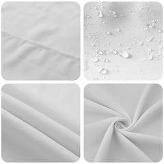 vidaXL Table Cloth 5 pcs Square White 110 x 110 cm Polyester 6