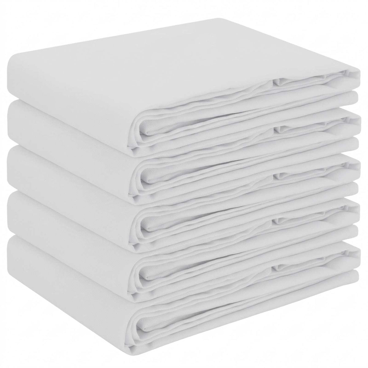 vidaXL Table Cloth 5 pcs Square White 110 x 110 cm Polyester 2