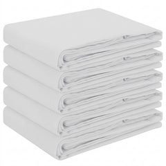 Table Cloth Polyester Rectangular 5 White 110 x 110 cm