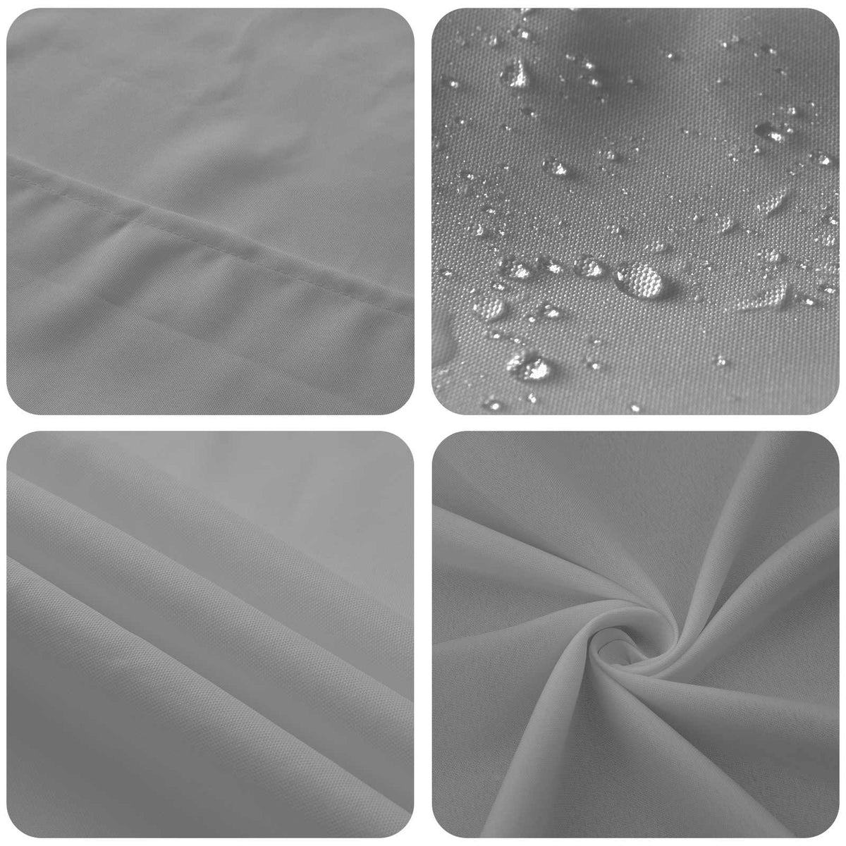 vidaXL Table Cloth 5 pcs Rectangular Light Grey 110 x 140 cm Polyester 6