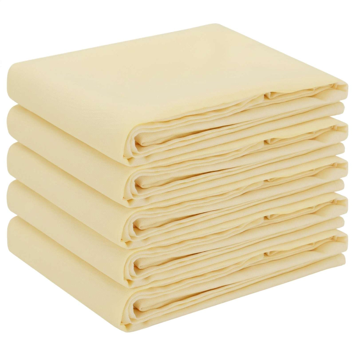 vidaXL Table Cloth 5 pcs Cream White 110 x 140 cm Polyester 2