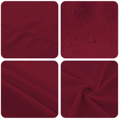 vidaXL Table Cloth 5 pcs Rectangular Wine Red 110 x 140 cm Polyester 6