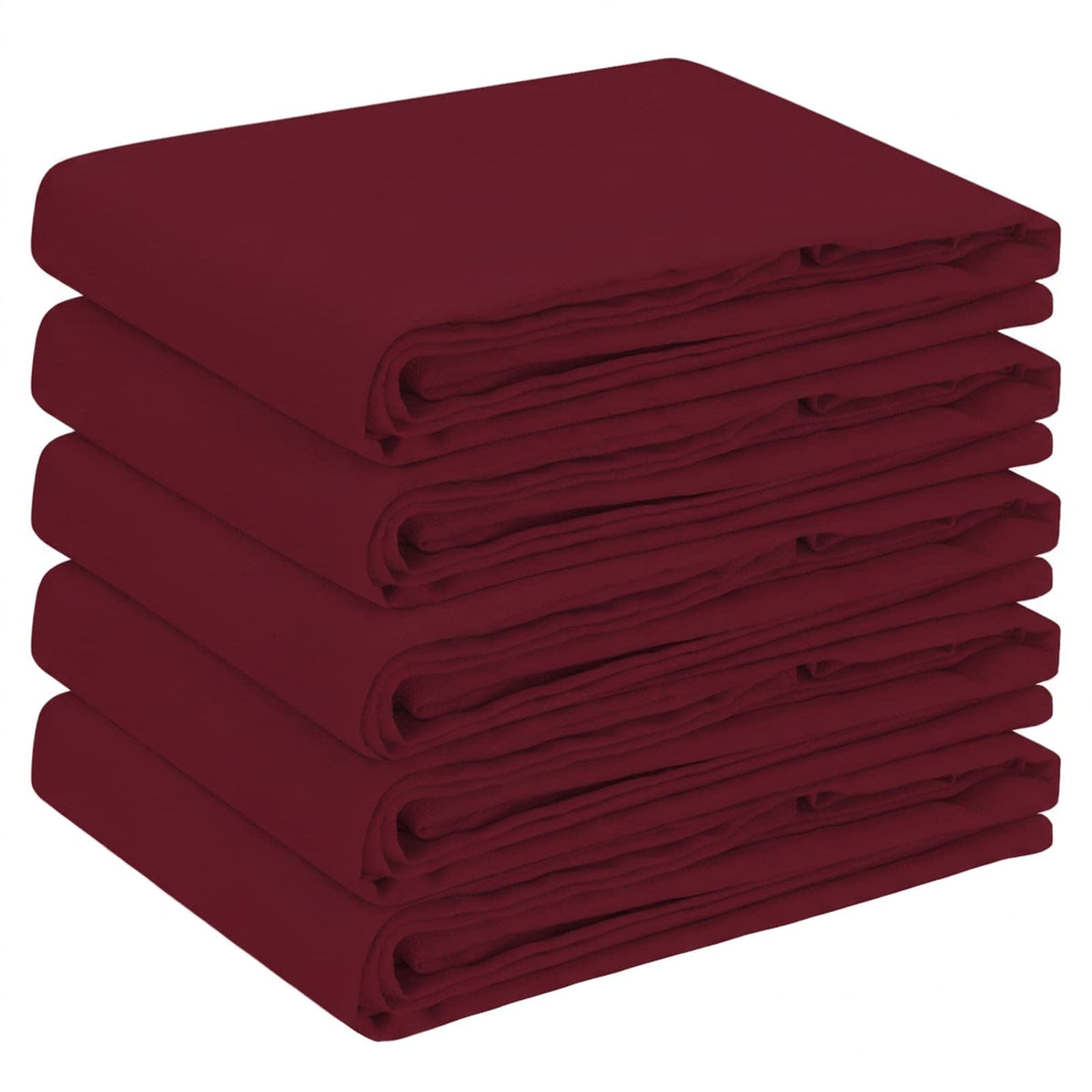 vidaXL Table Cloth 5 pcs Rectangular Wine Red 110 x 140 cm Polyester 2