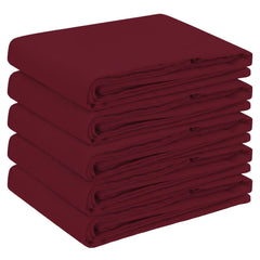 vidaXL Table Cloth 5 pcs Rectangular Wine Red 110 x 140 cm Polyester 2