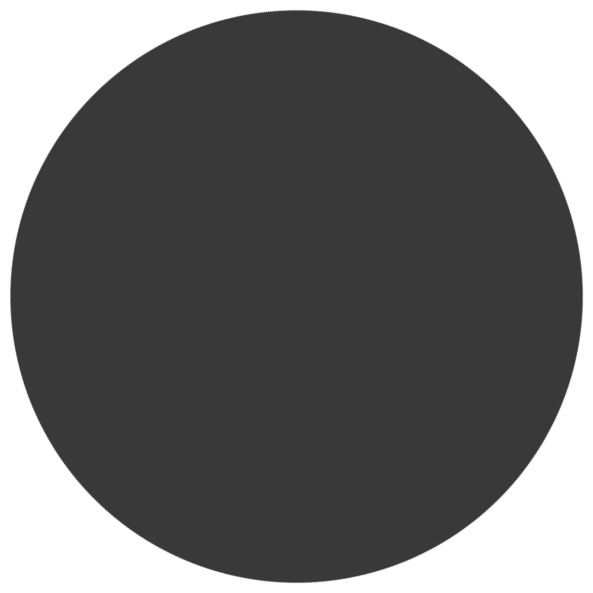 vidaXL Table Cloth 5 pcs Dark Grey Dia. 140 cm Polyester Round 5