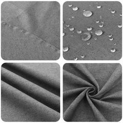 Table Cloth Rectangular 5 pcs Light Grey 110 x 110 cm