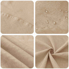 Table Cloth Rectangular 5 pcs Beige 110 x 110 cm