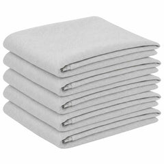 vidaXL Table Cloth 5 pcs White 110 x 110 cm Square 2