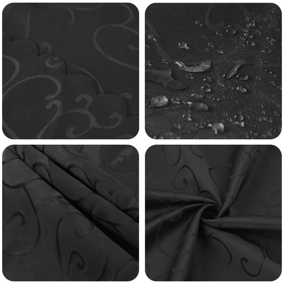vidaXL Table Cloth 5 pcs Rectangular Dark Grey 110 x 140 cm 6