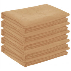 vidaXL Table Cloth 5 pcs Rectangular Beige 110 x 140 cm 2