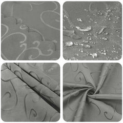 vidaXL Table Cloth 5 pcs Light Grey Dia. 140 cm Round 6