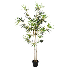 vidaXL Artificial Bambo Tree Green 55 x 16 x 150 cm Fabric and Bamboo 4