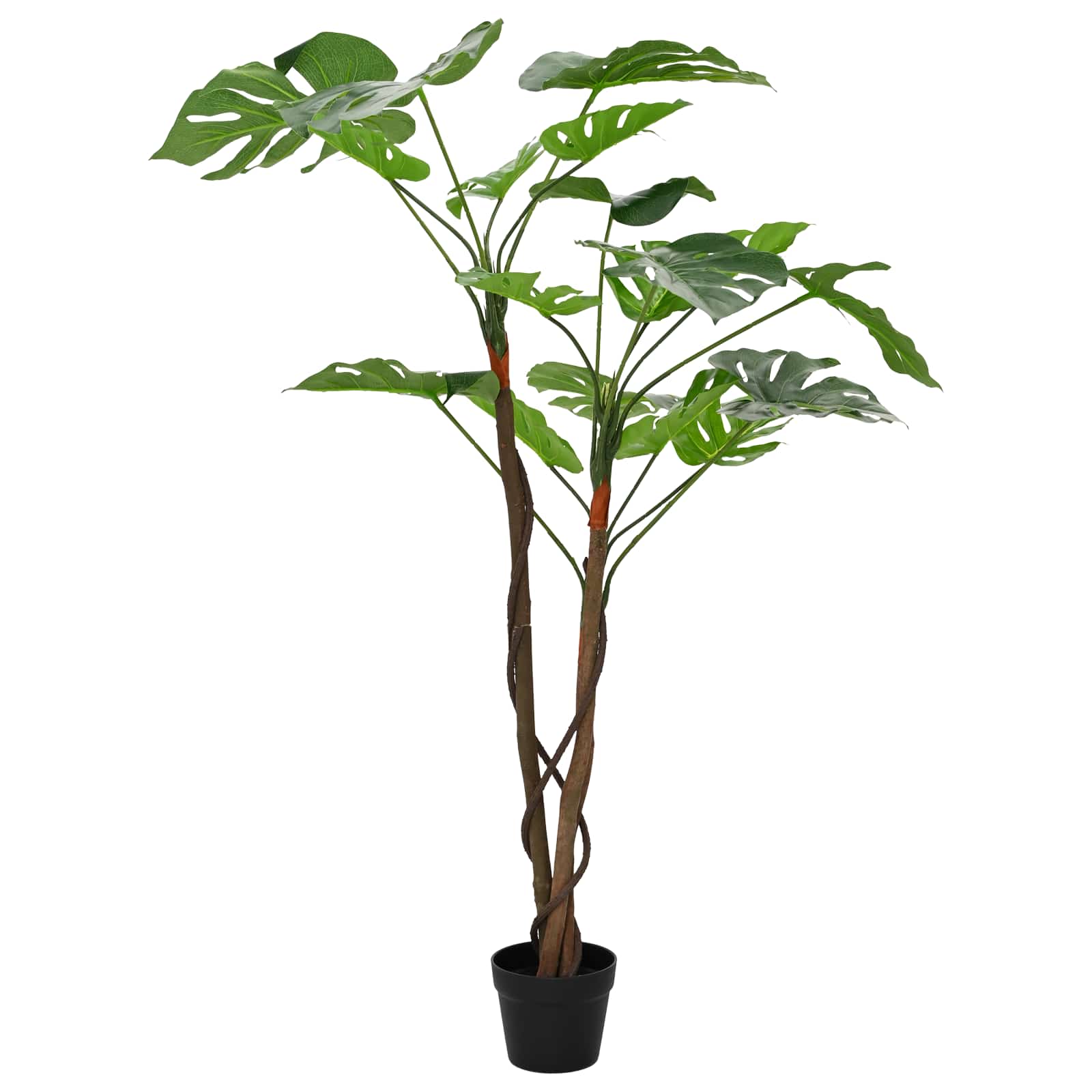vidaXL Artificial Monstera Plant Green 70 x 16 x 130 cm 3