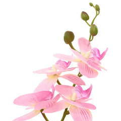vidaXL Artificial Orchid Plant with Pot Pink 45 x 15 x 65 cm 4