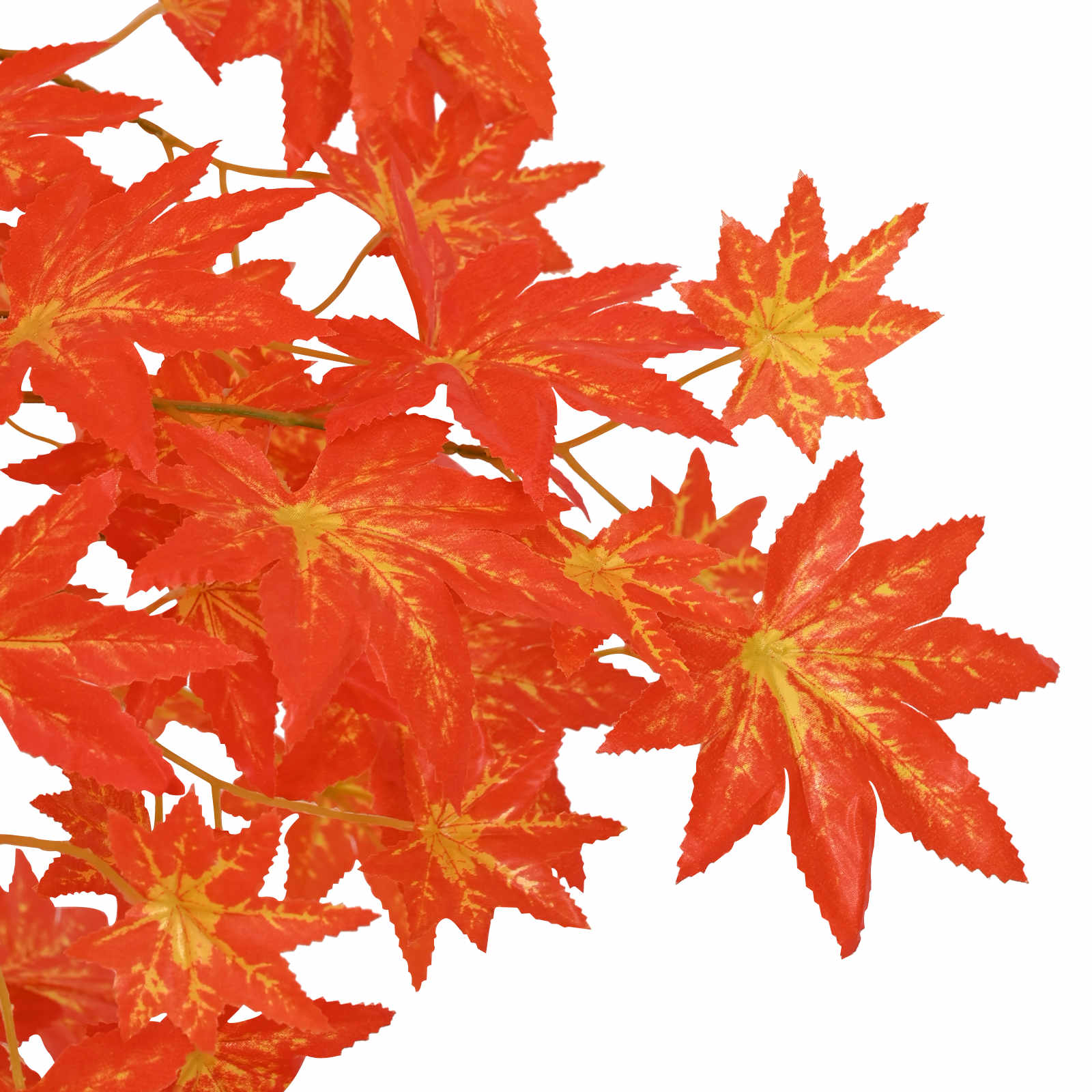vidaXL Artificial Maple Tree Red 80 x 16 x 120 cm Fabric and Wood 5