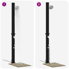 vidaXL Solar Shower with Shower Head and Faucet 20 L 3