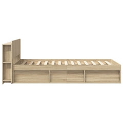 vidaXL Bed Frame with Storage Sonoma Oak 80 x 200 cm Engineered Wood 3