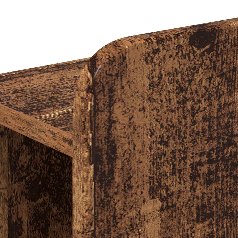 Bed Frame Storage Engineered Wood without Centre Shelf Old