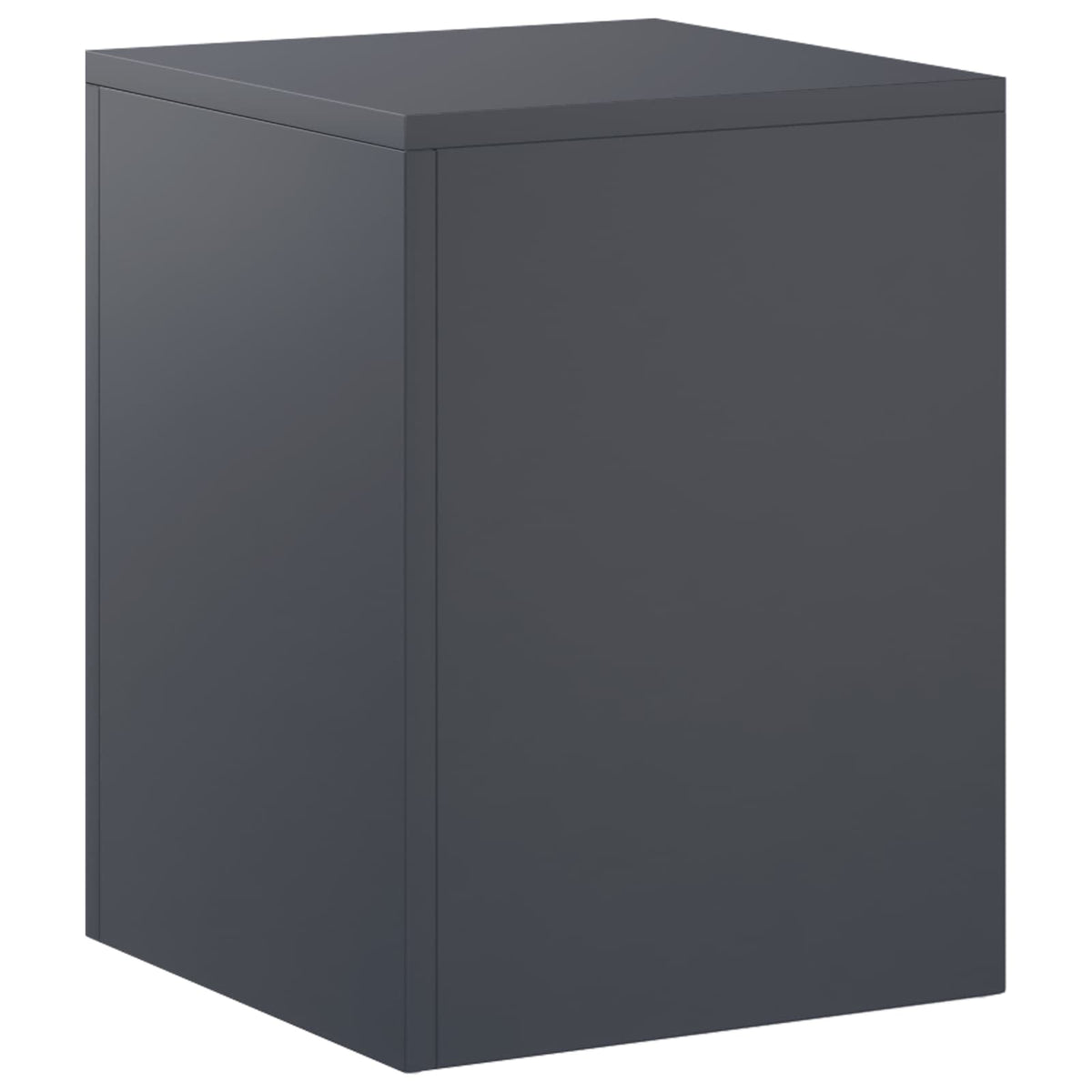 Plant Stand 2 pcs 24 x 24 x 35 cm Steel Anthracite 1x (30 x 30 x 40 cm)
