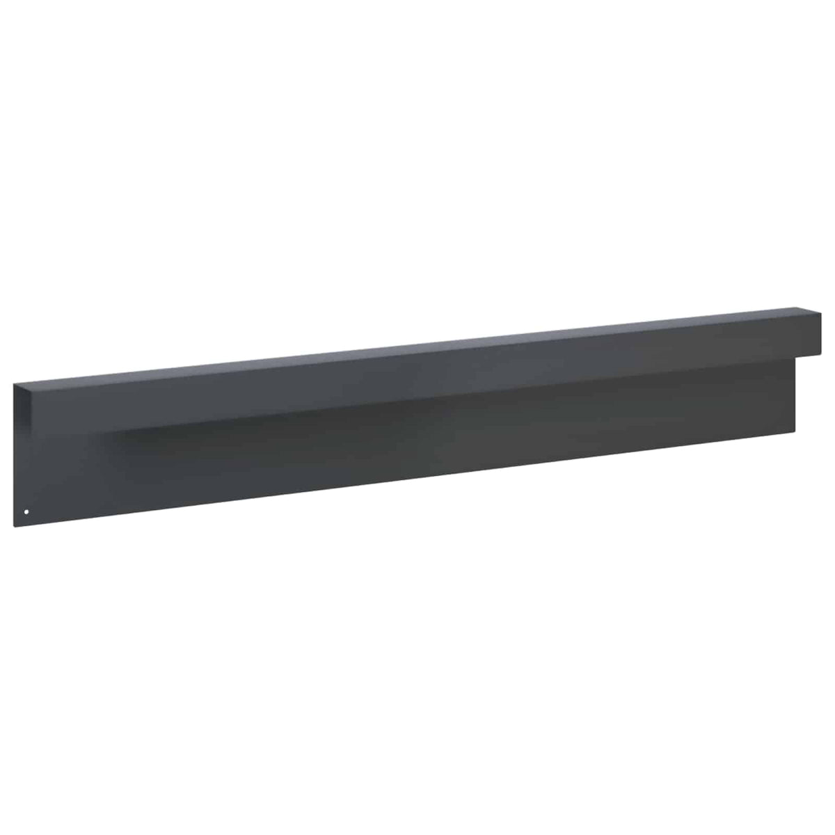 vidaXL Garden Cover Profile 2 pcs 100 x 5 x 15 cm Steel Anthracite 5