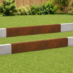 Garden Cover Profile 2 pcs in Weathering Steel
