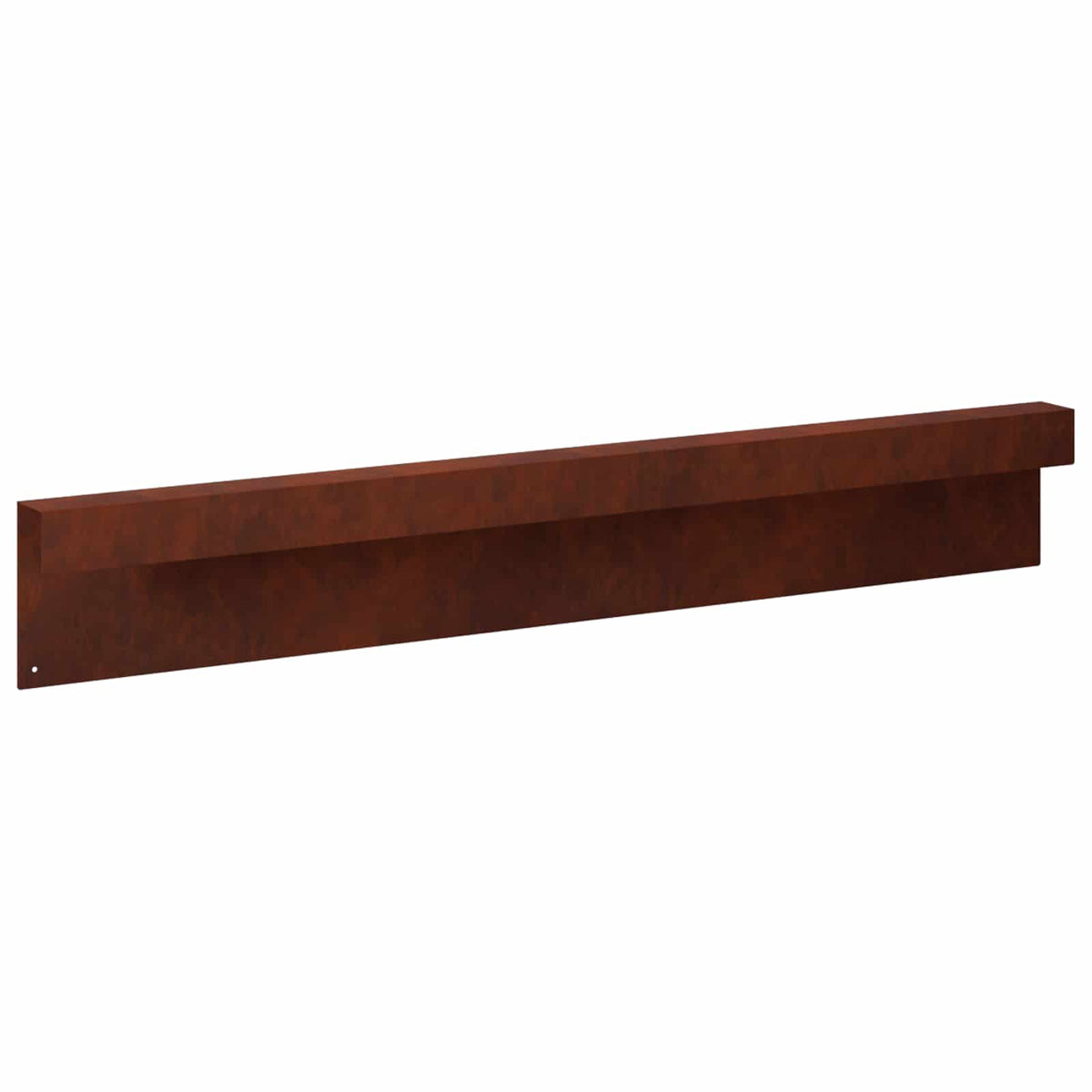 vidaXL Garden Cover Profile 2 pcs 100 x 5 x 15 cm Weathering Steel 6