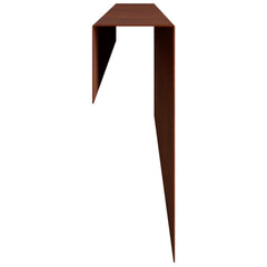 vidaXL Garden Cover Profile 2 pcs 100 x 5 x 15 cm Weathering Steel 5