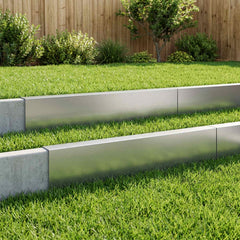 Garden Cover Profile 100 x 6 x 15 cm Steel 10 pcs Galvanised steel