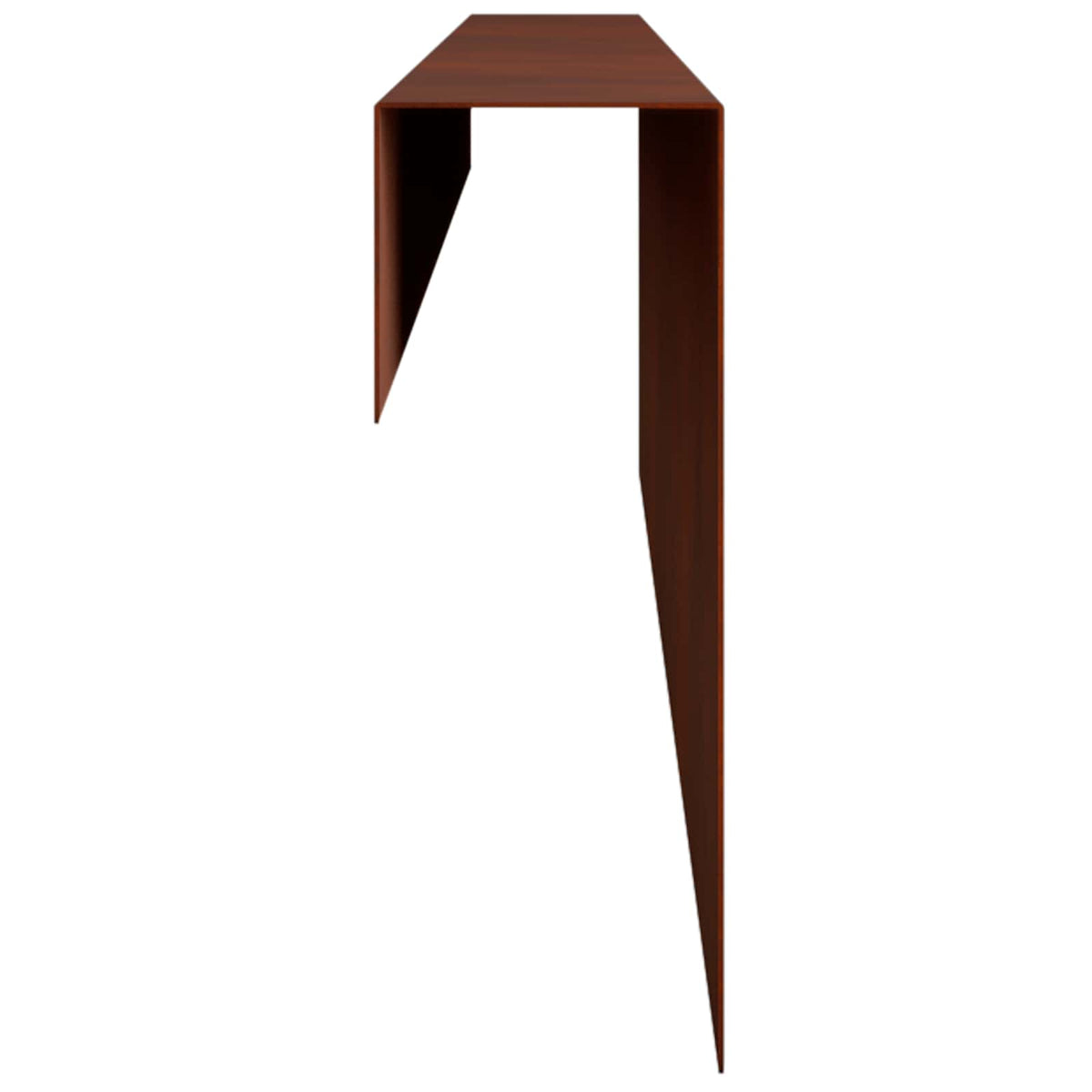 vidaXL Garden Cover Profile 2 pcs 100 x 6 x 15 cm Weathering Steel 5
