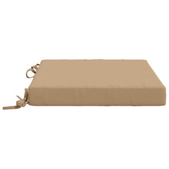 vidaXL Seat Cushions SOEST 4 pcs 100% Polyester Sand 45 x 45 x 7 cm 4