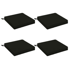 vidaXL Seat Cushions SOEST 4 pcs 100% Polyester Black 45 x 45 x 7 cm 2