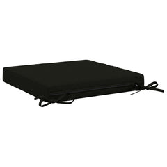 vidaXL Seat Cushions SOEST 4 pcs 100% Polyester Black 45 x 45 x 7 cm 5