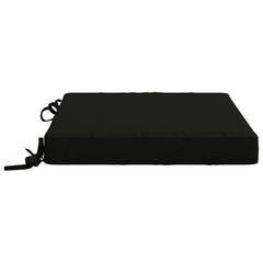 vidaXL Seat Cushions SOEST 4 pcs 100% Polyester Black 45 x 45 x 7 cm 4