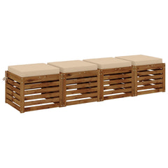 Seat Cushions SOEST 100% Polyester Anthracite 4 pcs