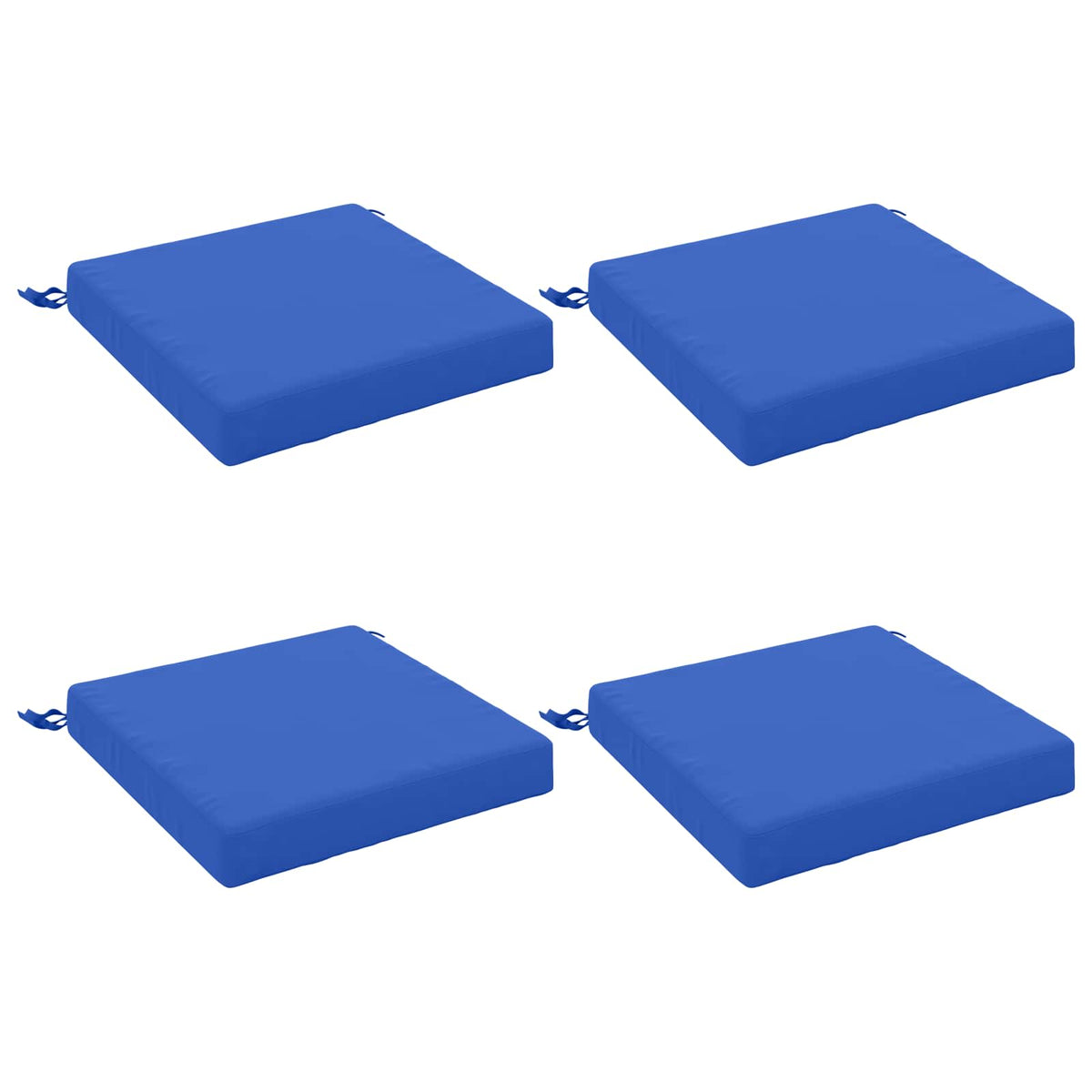 Seat Cushions SOEST 4 pcs 100% Polyester Royal Blue, image 2