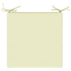 vidaXL Seat Cushions SOEST 4 pcs 100% Polyester Cream 45 x 45 x 7 cm 6