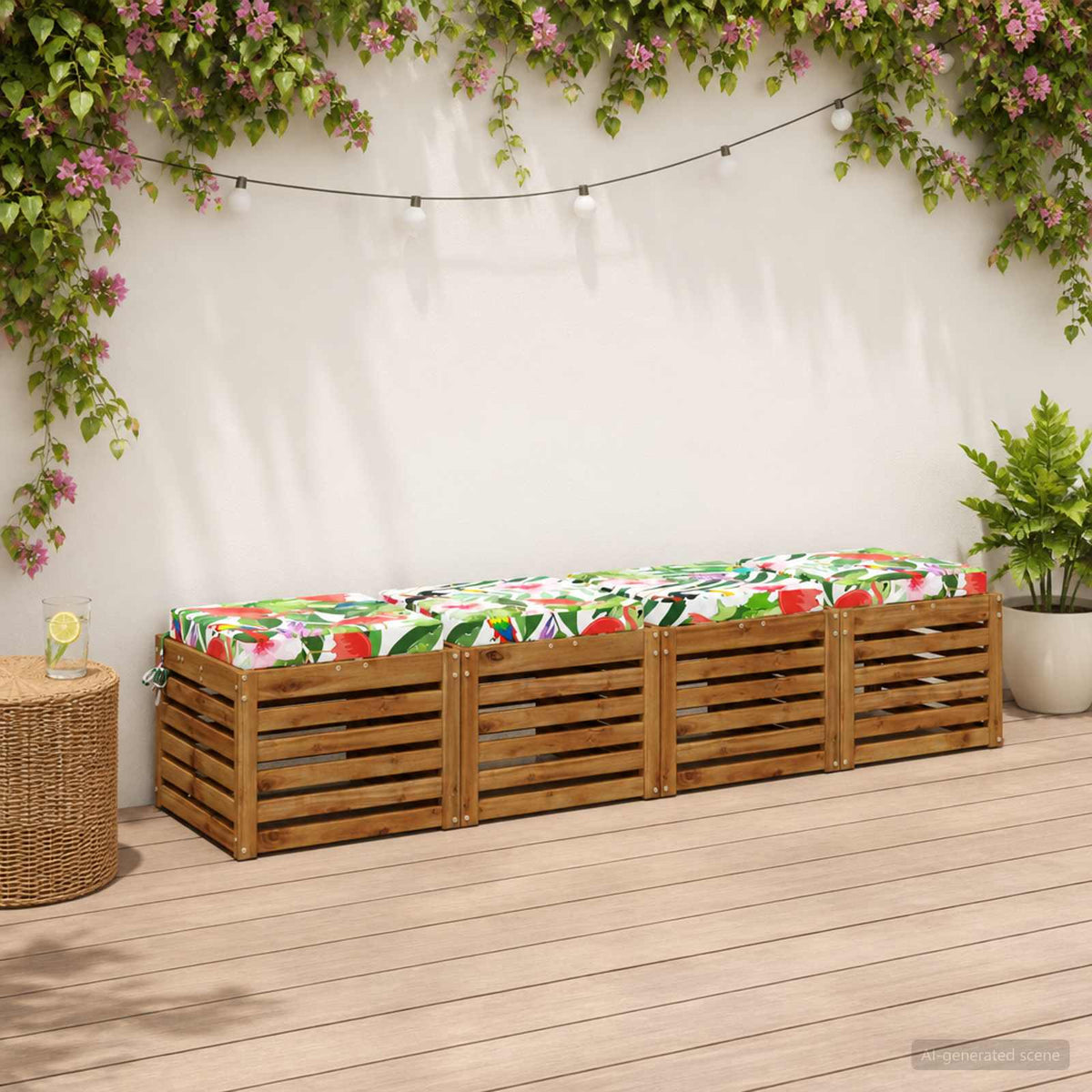 Seat Cushions SOEST Polyester Height Width Multicolour