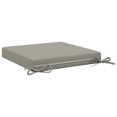 vidaXL Seat Cushions SOEST 4 pcs 100% Polyester Grey 45 x 45 x 7 cm 5