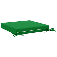 vidaXL Seat Cushions SOEST 4 pcs 100% Polyester Green 45 x 45 x 7 cm 5