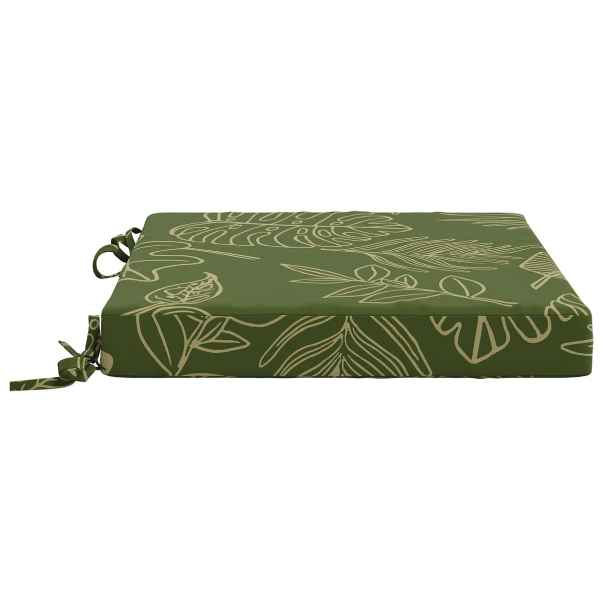 vidaXL Seat Cushions SOEST 4 pcs 100% Polyester Leaf Design 4