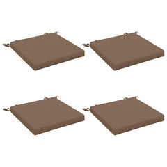 vidaXL Seat Cushions SOEST 4 pcs 100% Polyester Taupe 50 x 50 x 5 cm 2
