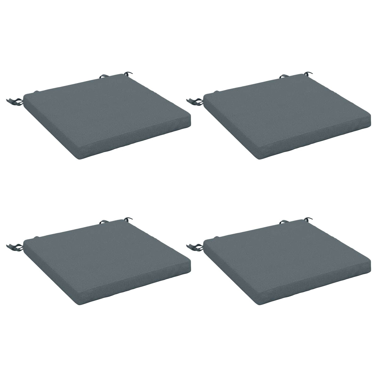 vidaXL Seat Cushions SOEST 4 pcs 100% Polyester Blue 50 x 50 x 5 cm 2