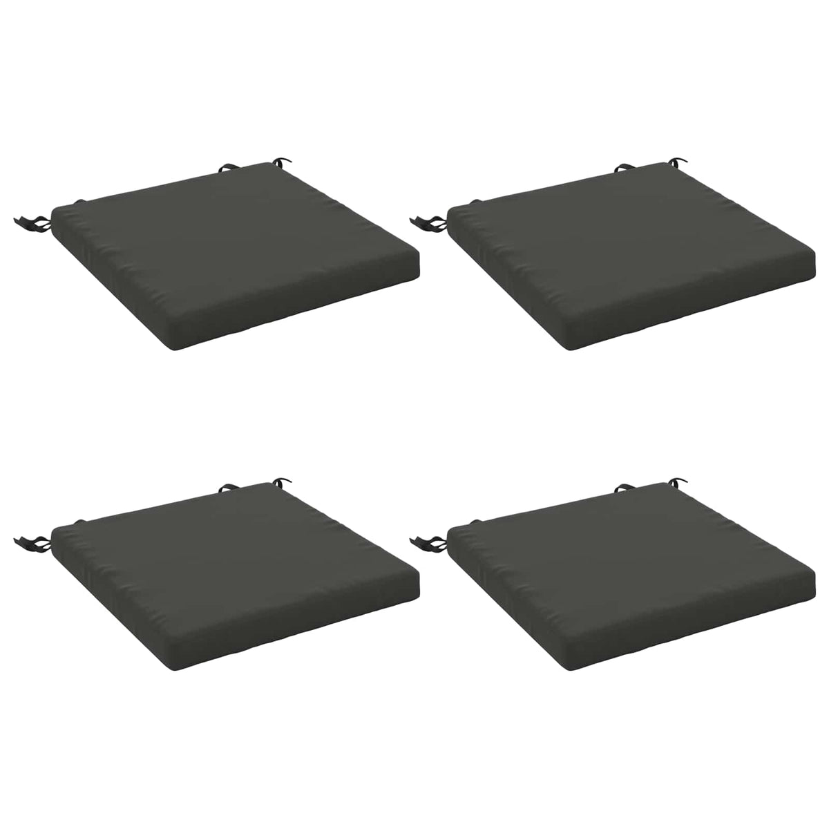 vidaXL Seat Cushions SOEST 4 pcs 100% Polyester Anthracite 2