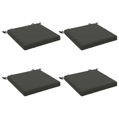 vidaXL Seat Cushions SOEST 4 pcs 100% Polyester Anthracite 2