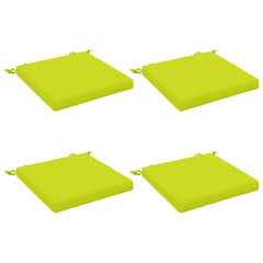 vidaXL Seat Cushions SOEST 4 pcs 100% Polyester Bright Green 2