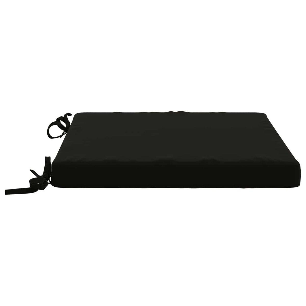 vidaXL Seat Cushions SOEST 4 pcs 100% Polyester Black 50 x 50 x 5 cm 4