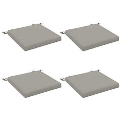 vidaXL Seat Cushions SOEST 4 pcs 100% Polyester Grey 50 x 50 x 5 cm 2