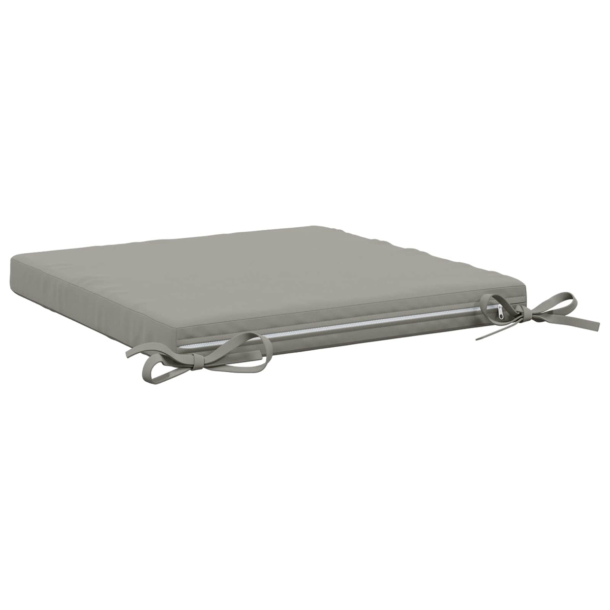vidaXL Seat Cushions SOEST 4 pcs 100% Polyester Grey 50 x 50 x 5 cm 5