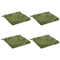 vidaXL Seat Cushions SOEST 4 pcs 100% Polyester Leaf Design 2